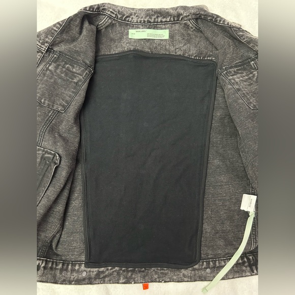 OFF-WHITE C/O VIRGIL ABLOH DENIM JACKET Size Large NWT - Picture 6 of 12